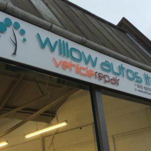 willow flat cut letters